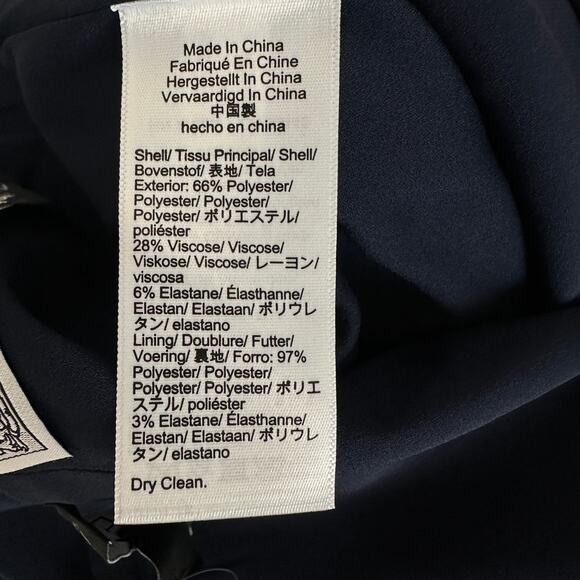 J.Crew Pencil Midi Skirt Four Season Stretch Navy Minimalist Classic US 12 NWT - Picture 9 of 11